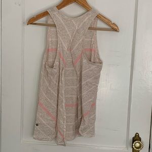 Lululemon Athletica Cotton Open Back Tank, size 4